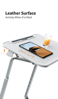 Table d'appoint pour ordinateur portable et plateau TV, réglable en hauteur par ressort mécanique, pour position assise ou debout