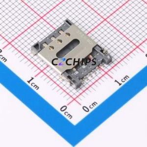 NANO SIM XG6P H1.35 SIM Card Connector SMD Connector Flip Cover Type Nano SIM Card Card Holder 1.45mm - Product Image 1