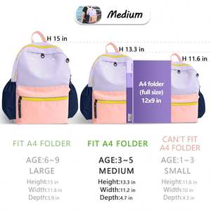 Mochila Escolar Reflectante Mini para Preescolar, Jardín de Infancia, Niños Pequeños y Primaria - Mochila Diaria Segura para Niños - Product Image 2