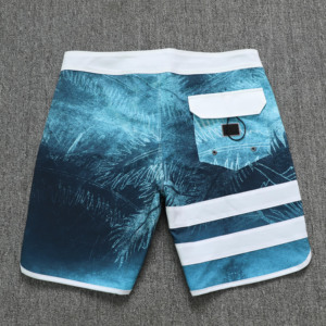 Shorts de bain pour hommes, séchage rapide, hydrofuges, avec cordon de serrage, pour la natation et le surf - Product Image 2