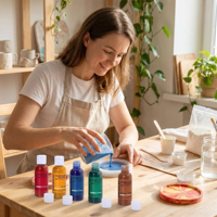 TIMESRUI Colorant liquide pigmenté ultra concentré à base d'eau, non toxique, pour Jesmonite, plâtre, résine aqueuse, ciment, béton