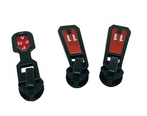 Hengda tùy chỉnh Matte hoàn thành kim loại dây kéo puller kim loại Silicone đầu dây kéo puller nhà sản xuất Cá nhân hoá dây kéo thanh trượt - Product Image 2