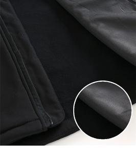 Chất Lượng Cao Bán Buôn Người Đàn Ông Của Máy Bay Ném Bom Áo Khoác Cao Đường Phố Vải Windproof Không Thấm Nước Dày Đứng Cổ Áo In Nổi - Product Image 3