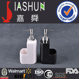 Dispenser di sapone liquido in ceramica da cucina JIASHUN e porta spugna - Product Image 6