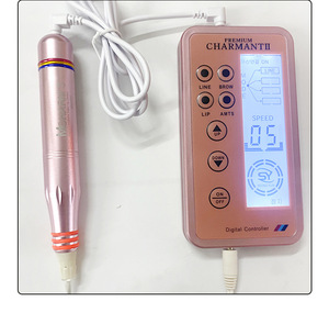 ชุดเครื่องไมโครเบลดดิ้งไร้สาย PMU สีชมพู พร้อมจอ LCD สำหรับสักคิ้ว ปาก และแต่งหน้าถาวร - Product Image 6