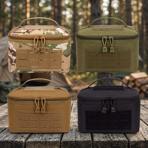 Pochette tactique pour munitions, sac utilitaire MOLLE en nylon avec fermeture éclair, sac de toilette camouflage pour la chasse en plein air, unisexe, imperméable - Product Image 4