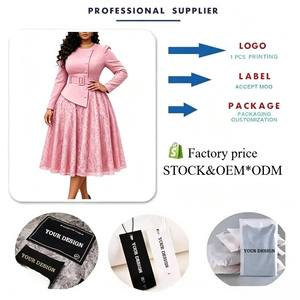 Robes d'automne tendance <span class=keywords><strong>D649</strong></span> pour femmes, élégantes et décontractées, avec dentelle, manches longues, deux pièces, effet illusion, robes de travail pour femmes, robes de bureau - Product Image 6