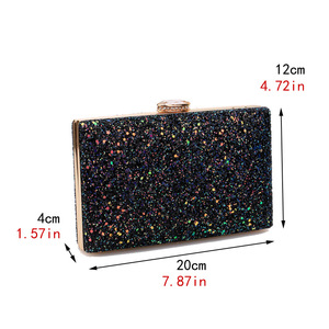 Cross-border for Explosive Sequins Women's High-end Feeling <b>Clutch</b> Bag Polyester Celebrity Dress Evening Bag Tanjing - Product Image 3