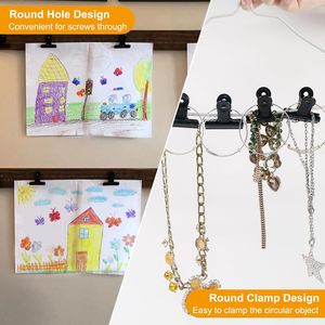 School Office Supplies <b>Stationery</b> 30mm Gold Paper Clip Name Card <b>Holder</b> Clamp Metal Bulldog Clip for Picture File - Product Image 4