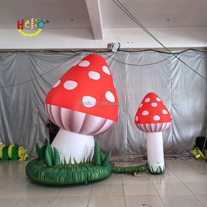 Le groupe de <span class=keywords><strong>2</strong></span> champignons <span class=keywords><strong>Alice</strong></span> <span class=keywords><strong>au</strong></span> <span class=keywords><strong>pays</strong></span> <span class=keywords><strong>des</strong></span> <span class=keywords><strong>merveilles</strong></span> allumant le champignon gonflable pour la décoration d'étape d'événement - Product Image 2