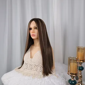 Perückenladen Schlussverkauf vorgebleichte und gepupfte Spitzen jungfräuliches europäisches Haar Anbieter Highlight klebstofffreie rohe Haarperücken Hd Spitze