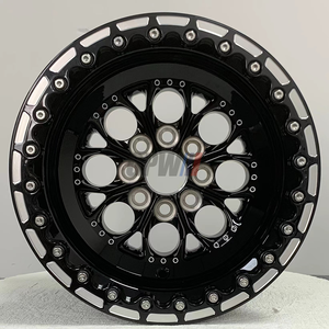 <span class=keywords><strong>Jantes</strong></span> <span class=keywords><strong>en</strong></span> alliage forgées de style Beadlock <span class=keywords><strong>noir</strong></span> brillant GPW, 17-20 pouces, tout-terrain, pour Toyota Hilux Tacoma Land Cruiser - Product Image 1