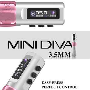 Oem POPU Mini Diva chuyên nghiệp không dây pmu máy 3.5 mét đột quỵ kỹ thuật số trang điểm vĩnh viễn Tattoo Pen cho lông mày môi bút kẻ mắt - Product Image 5