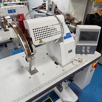 Machine à coudre programmable JY-604 pour soutien-gorge pantalon en cuir collage de bord pour vêtements d'extérieur reliure de bord/fer pliant