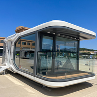 Capsule spatiale modulaire de luxe sur mesure, commande intelligente, design résistant aux intempéries et sécurisé
