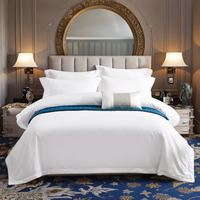 Parure de lit en coton et polyester personnalisée douce, ensemble de couettes, ensemble de draps pour lit Queen, ensemble de literie en coton pour hôtel et maison