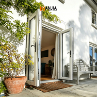 Portes d'entrée résidentielles personnalisées en gros, portes de patio, portes en vinyle PVC, certifiées NFRC Energy Star, portes à battants en UPVC
