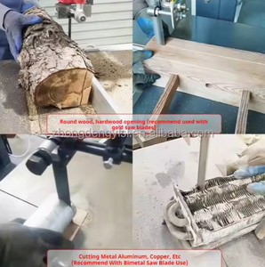 Sierra de cinta eléctrica vertical multifunción para corte lineal y curvo, máquina para procesamiento de madera, sierra de panel para corte - Product Image 6