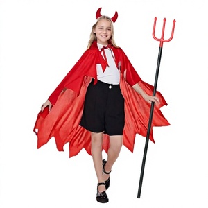 Mantello di Halloween per Bambini e Adulti, Rosso in Poliestere, Stile <span class=keywords><strong>Fantasy</strong></span> Europeo e Americano, Unisex - Product Image 1