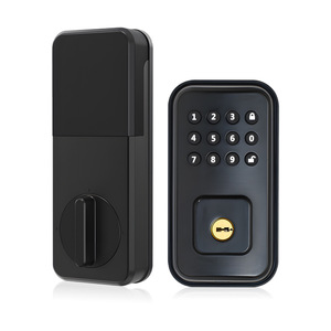 Yuefeng Smart <b>Lock</b> Electronic Door <b>Lock</b> Zinc Alloy Black Password <b>Key</b> Unlock Wooden Door - Product Image 1
