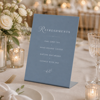 Support de table en acrylique en forme de L personnalisé, imprimé UV, porte-menu de bureau autoportant 14,5x21cm, résistant aux intempéries IP65 pour restaurant