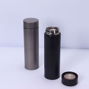 Titanium Plated Straight Vacuum Flask Insulated Water Bottle with <b>Tea</b> <b>Infuser</b> Business Gift Car Travel Mug <b>Tea</b> Steeping Flask - Product Image 4