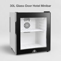 Refrigerador Termoeléctrico Compacto de 30L, Portátil, para Bebidas, Ideal para Habitaciones de Hotel, Pasillos y Gabinetes