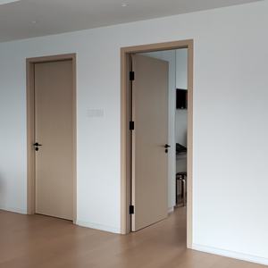 Porte coulissante WPC en bois MDF pour la maison, design personnalisé pour hôtel, design luxueux minimaliste, porte WPC dissimulée pour appartement - Product Image 6