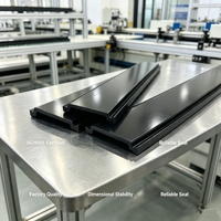 Perfil de Rotura Térmica Tipo C PA66GF25, Aislamiento de Nylon, Marco de Aluminio para Ventanas, Muro Cortina, Fachada, Construcción Resistente al Fuego, Hospital