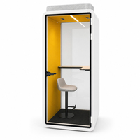 Cabine de bureau mobile moderne pour l'extérieur, studio d'enregistrement insonorisé, cabine acoustique pour réunions, travail et appels téléphoniques, pièce insonorisée