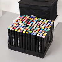 Stylo marqueur d'art à alcool 168 couleurs personnalisé Rotuladores Doble Marqueur pour tableau blanc Ensemble de marqueurs permanents