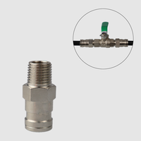 Raccord de pulvérisation haute pression en laiton 9,52 mm * 1/4 à filetage mâle pour système de brumisation et de refroidissement de jardin