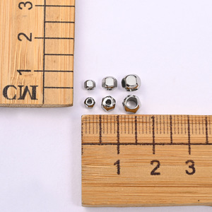 Stainless Steel Hexagonal Beads 6mm Perforated <b>Spacer</b> For Bracelet Making DIY Jewelry Components - Product Image 4