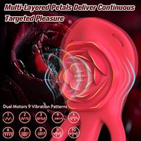 App-bestuurde clitoris massager Rose Mini waterdichte draagbare gloeiende roos zuigvibrator speeltje voor vrouwen