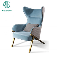 Oem Club Fauteuil à dossier de croisière Haut de gamme Hôtel Lobby Appartement Mobilier de salon Canapé de loisir Chaise simple