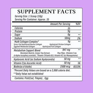 Poudre de collagène hydrolysé de qualité supérieure Poudre de peptides multi collagène Promouvoir la santé des os des articulations avec de l'acide hyaluronique - Product Image 2