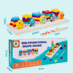 HOYE blocs empilables <span class=keywords><strong>en</strong></span> <span class=keywords><strong>forme</strong></span> de <span class=keywords><strong>bois</strong></span> Jouets de tri et d'empilage <span class=keywords><strong>en</strong></span> <span class=keywords><strong>bois</strong></span> Reconnaissance de <span class=keywords><strong>forme</strong></span> Blocs géométriques - Product Image 6