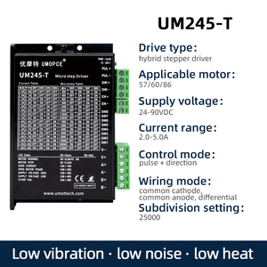 ไดรเวอร์สเต็ปเปอร์มอเตอร์ UMOT 2/3 เฟส แบบ Pulse+direction/IO Potentiometer Control สำหรับมอเตอร์สเต็ปเปอร์ AC/DC ขนาด 20-86 มม. Nema8/11/14/15/17/23/24 - Product Image 5