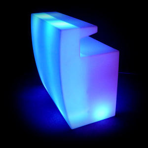 Glow Led Mobiele Barteller Sets Draagbare Rechte Bartafels Verlicht Beweegbare Rechte Combo Bar Plank - Product Image 4