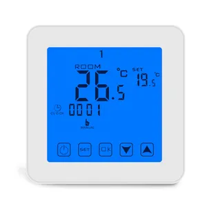 NO ve NC tipi kazan programlanabilir kontrol dokunmatik ekran oda termostatı