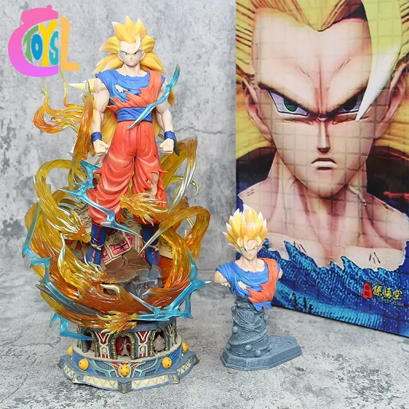 Tokoh besar diskon besar-besaran 39.5cm De Dragoned Ball Z Dbz figur Son Goku Vegeta bromi Dragoned tokoh aksi Anime