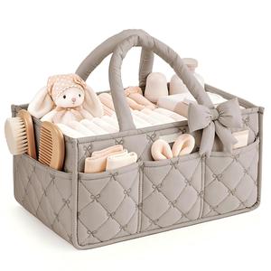 Organisateur de couches pour bébé, bac de rangement pour la chambre d'enfant et organisateur de voiture pour couches et lingettes pour bébé - Product Image 1
