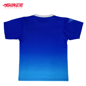 <span class=keywords><strong>Camiseta</strong></span> de <span class=keywords><strong>Rugby</strong></span> Personalizada al por Mayor de <span class=keywords><strong>Tonga</strong></span>, Azul Liso, 100% Poliéster - Product Image 2
