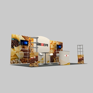 Stand de Exhibición Modular de Tela Tensada con Estructura de Aluminio para Ferias Comerciales, Diseño Personalizado, 10x10 10x20 pies, Portátil, Plegable, con Soportes para <span class=keywords><strong>TV</strong></span> - Product Image 3