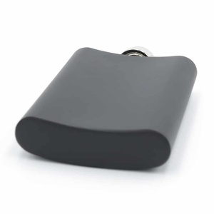 Cadeaux de mariage : Flasque à vin en acier inoxydable noir mat de 6 oz pour hommes, pour liqueur et <span class=keywords><strong>whisky</strong></span> - Product Image 5