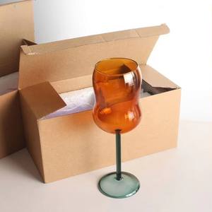 Copa de <span class=keywords><strong>vino</strong></span> tinto personalizada de tallo largo de borosilicato alto único Copa moderna hecha a mano Snw - Product Image 4