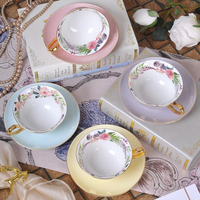 Ensembles de tasses et soucoupes à thé en céramique en gros avec logo personnalisé pour la maison, le café, l'hôtel, les cadeaux