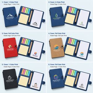 Custom Logo Printed <b>Small</b> Pocket Notebook with Self-Adhesive Sticky Notes and Pen for Promotional Business Company Gift <b>Notepad</b> - Product Image 4