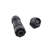 Connecteur de fil électrique monté sur panneau d'éclairage de barre de Led M12 4Pin connecteur DC en plastique mâle femelle connecteur de câble adaptateur 5A