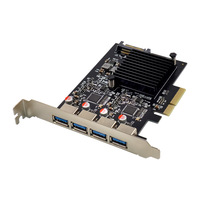Carte d'acquisition industrielle interne PCI Express X4 ASM3142 à quatre ports USB 3.1-A 10 Gbit/s en stock